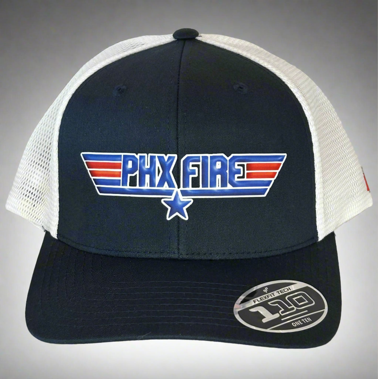 +Top Gun+ Curved Trucker Navy/ White