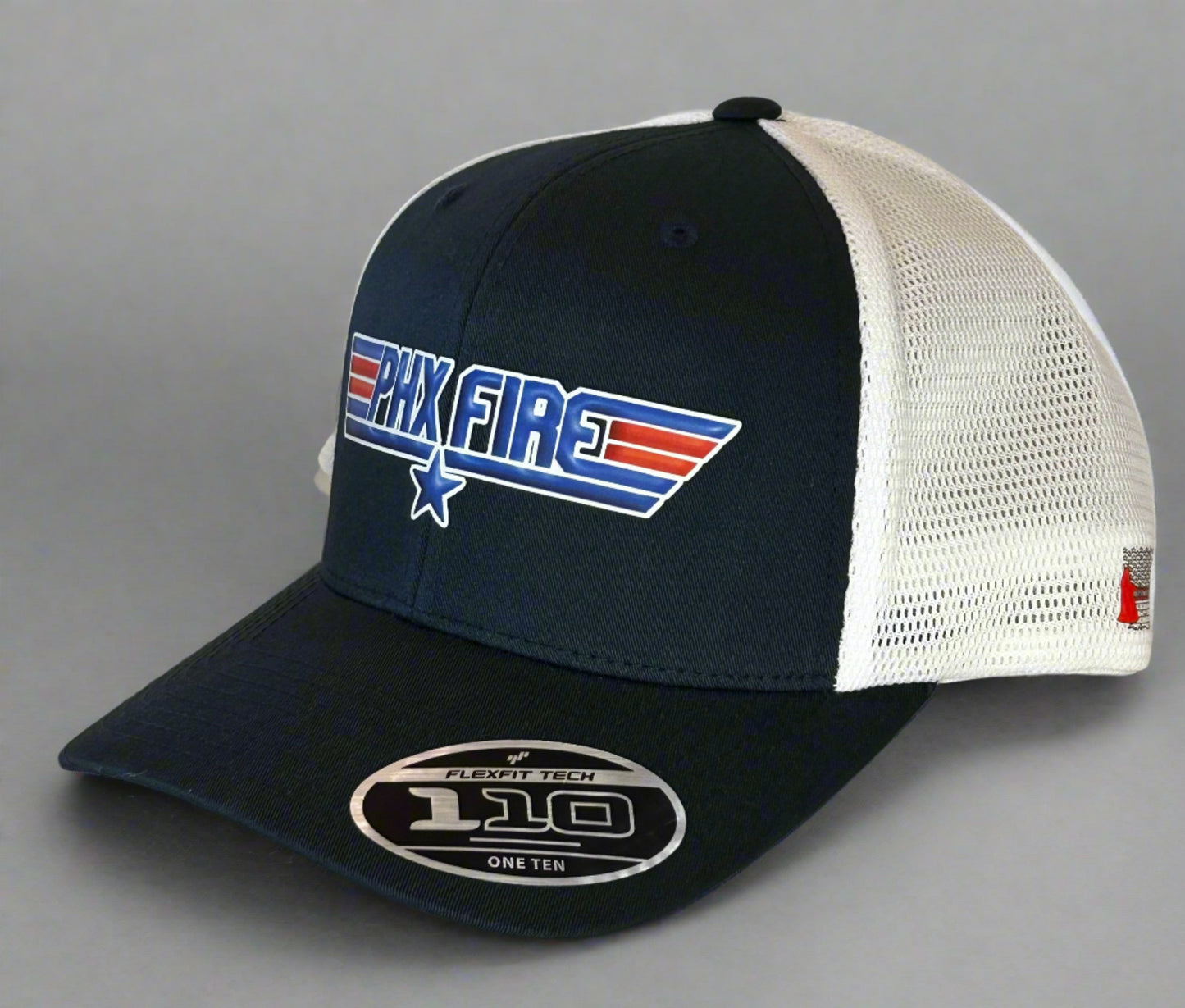 +Top Gun+ Curved Trucker Navy/ White